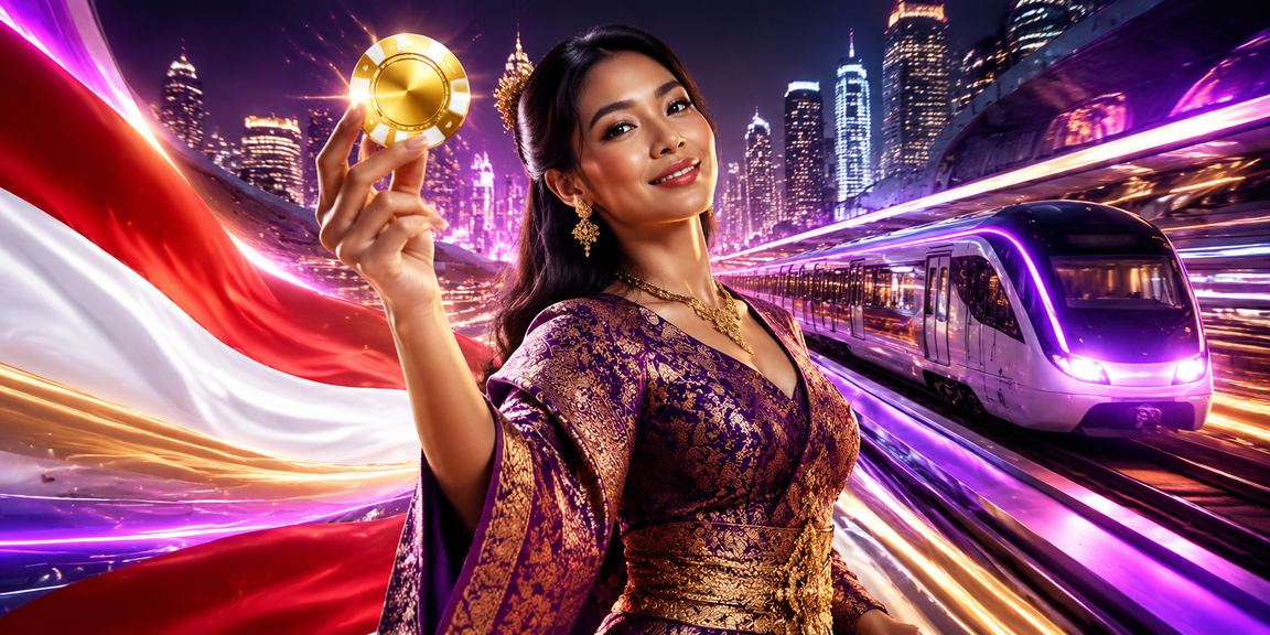 Tampilan layar neon platform dengan bonus VIP yang menarik perhatian