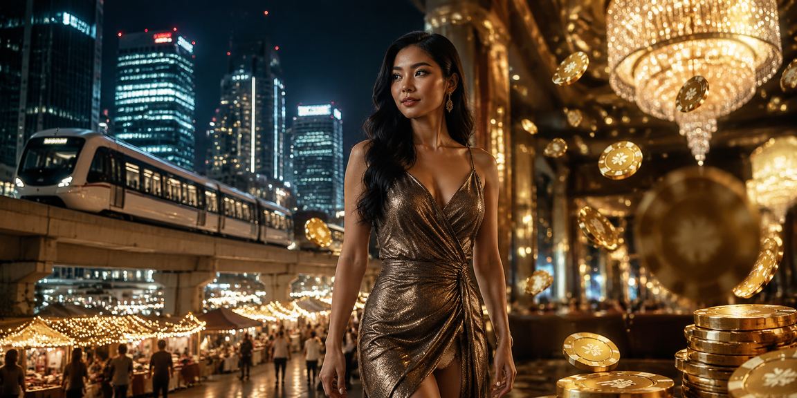 Pengguna menikmati bonus VIP kribo88 di suasana malam pasar lokal